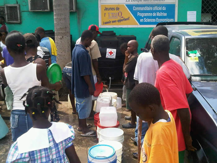 Crowd in Haiti