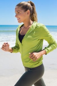 Woman jogging after labia reduction