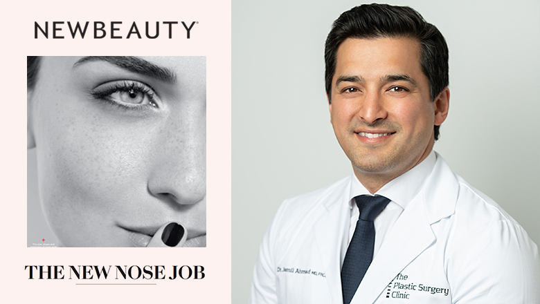 Photo of Dr. Ahmad and NewBeauty artcicle